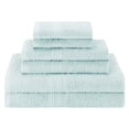 thumbnail image 2 of BNM Eco-Friendly Cotton Assorted Towel 6 Piece Set, Aqua Marine, 2 of 5