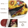 thumbnail image 2 of Chicken Sunflowers Area Rug 4x6 Washable Rug Non Slip Farmhouse Animals Red Barn Bees Large Area Rug Indoor Floor Carpet for Entryway Bedroom Kitchen Living Room Home Office Dining Room Nursery, 2 of 8