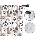 thumbnail image 4 of Blackout Kids Curtains,Bulldog Dog and Footprints Childrens Insulated Curtains Set Of 2,Bedroom Essentials,Toddler Room Decor 52"x63"(132x160cm), 4 of 4
