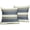Navy Blue Brown Striped, variant on Navy Blue Yellow Striped Pillow Covers 18x18 Set of 2 Modern Boho Stripe Pattern Cream Print Decorative Outdoor Pillowcases Farmhouse Throw Cushion Case Decor for Home Couch Sofa Bed