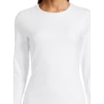 thumbnail image 6 of Time and Tru Women's Round Neck Smooth Tee with Long Sleeves, 2-Pack, Sizes XS-XXXL, 6 of 6