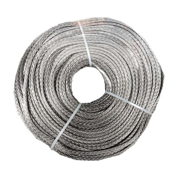 Câble de Ligne de Treuil Synthétique 8mm X 50 Mètres Corde UHMWPE pour ATV/UTV Treuil Électrique 4x4 Accessoires Tout-Terrain, Durable et Sûr
