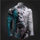 thumbnail image 1 of Camisa casual para hombre con ilusión óptica, impresión 3D, fiesta, calle, vaion, primavera y verano, solapa, manga larga, XS-6XL, tejido elástico, 1 of 6