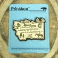 thumbnail image 1 of USA Montana State Map Wooden Magnet Souvenir Fridge Magnet Gift, 1 of 4