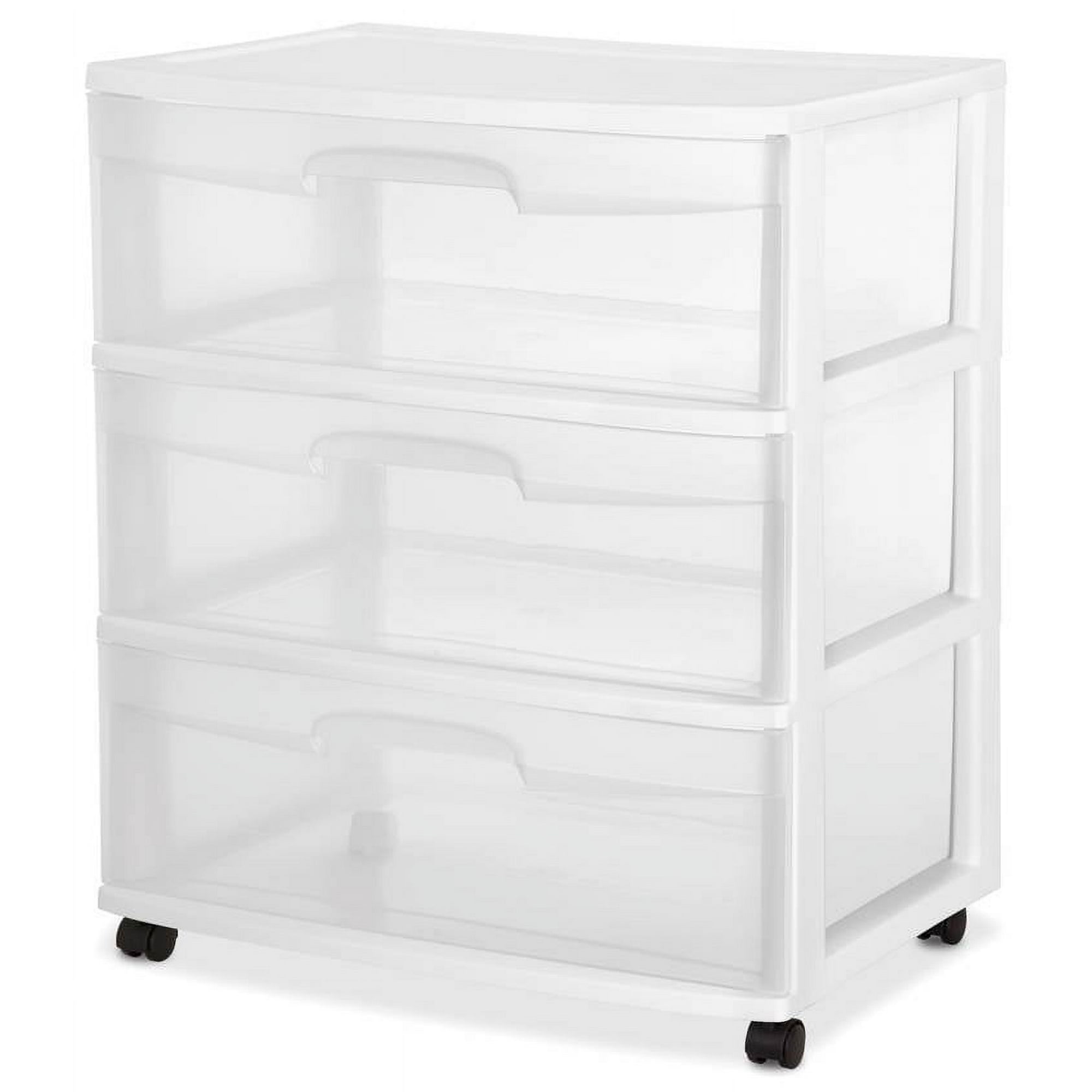 Sterilite Wide 3 Drawer Cart, White - Walmart.ca