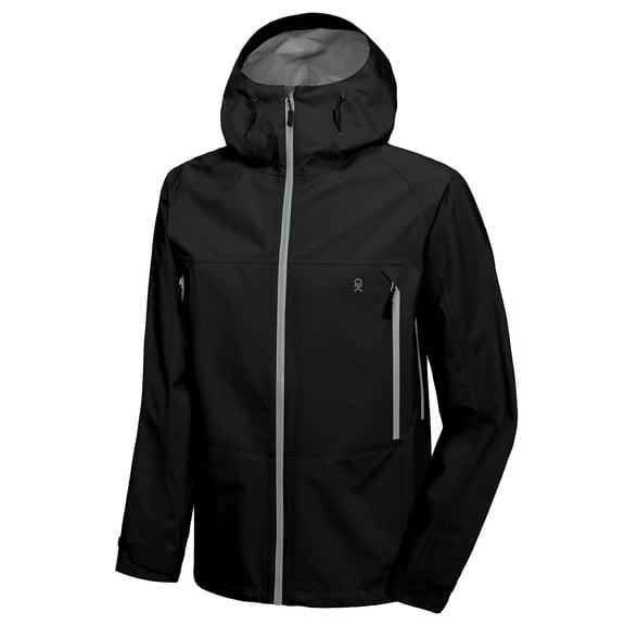 Men's High-performance Waterproof Rain Jacket Outdoor Windbreaker Rain Coat Shell for Hiking,Golf Black S