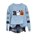 thumbnail image 3 of Ihhxva Women's Plus Oversized Sweatshirt for Women Loose Fit Moisture-Wicking Halloween Spooky Graphic Pullover Cozy Cotton Casual Long Sleeve Crewneck Autumn Party Top S-2XL, 3 of 6