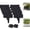 Black, variant on Imitation Stone Garden Fence Plastic Garden Retaining Edging Border, No Dig Landscape Edging, Interlocking Decorative Panels for Flower Bed Path Lawn Outdoor Picket Yard Grass Edge (10pcs,Black)