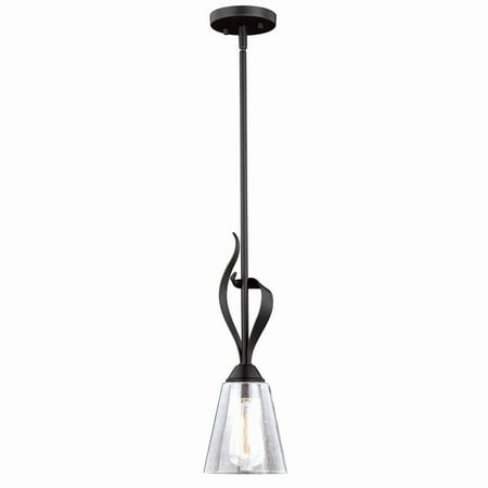 

Vaxcel Cinta Bronze Mini Pendant Ceiling Light Clear Glass