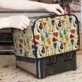 thumbnail image 6 of KLL Different Kind Of Guitars Print 2 Slice Toaster Dust Covers Kitchen Small Appliance Cover with 2 Pockets,Can hold Jam Spreader Knife & Toaster Tongs (11.4 x 7.9 x 7.5), 6 of 6