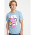 thumbnail image 2 of Care Bears, Men's & Big Men's Pride Graphic Tee, Love, Sizes S-3XL, 2 of 5