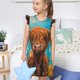 thumbnail image 4 of Fotbe Cute Cow Sunflowers Art Vestido de Dormir para Niñas de 3 a 10 Años, Mangas Cortas, Estilo Princesa, Pijama Camisón con Mangas Voladas-XX-Large, 4 of 6