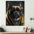 thumbnail image 2 of Designart Frenchie Gangster In NYC II Canvas Wall Art, 2 of 5