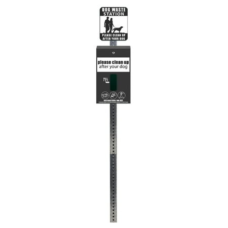 Standard Mini Dog Waste Station / MittN Bag System (Matte Black)