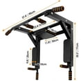 thumbnail image 6 of Multi-functional Wall Mounted Pull Up Bar Heavy Duty Chin Up Bar for Home Gym Indoor Upper Body Workout, Power Tower Set Training Equipment Fitness Dip Stand Supports to 440 Lbs, 6 of 7
