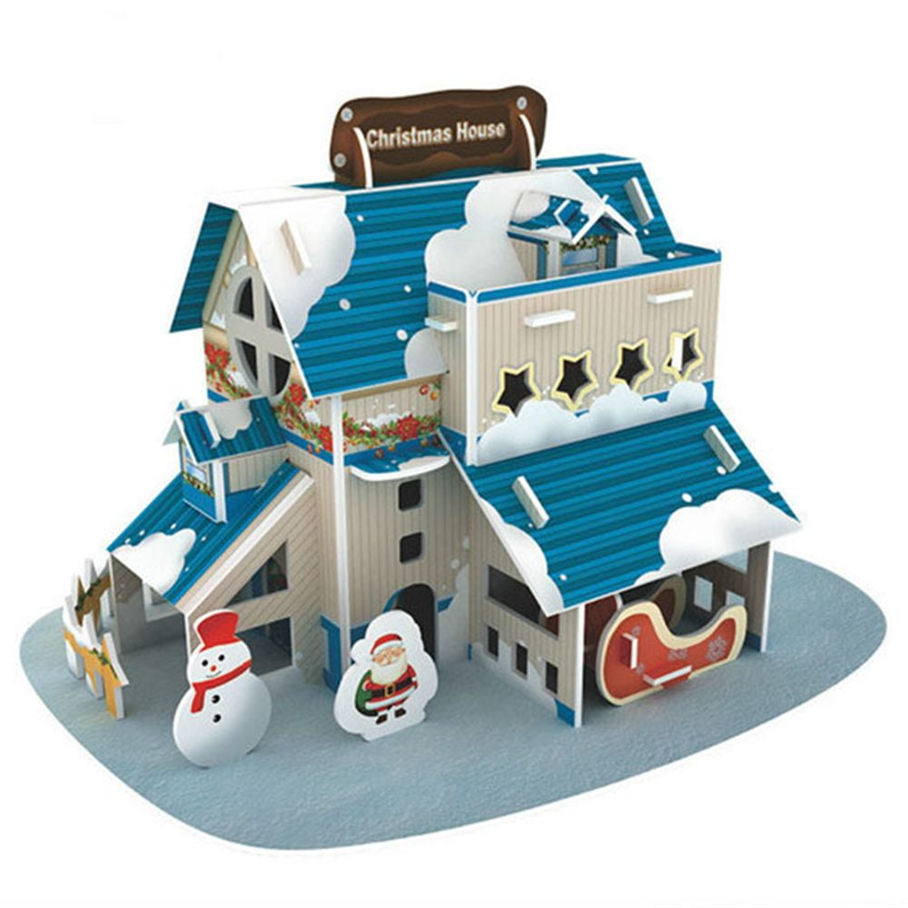 Mini Christmas Day Puzzle Toys Three dimensional Building Blocks Toys mini-christmas-day-puzzle-toys-three-dimensional-building-blocks-toys