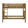 thumbnail image 6 of Plank+Beam Solid Wood Twin over Twin Bunk Bed with Ladder for Adults, No Box Spring Needed, 6 of 10