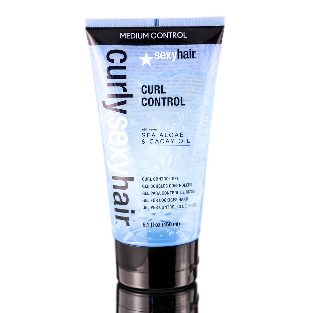 Curly Sexy Hair Curl Control Gel 5.1 oz Pack of 1 with Sleek Comb