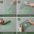 thumbnail image 5 of HOHAHO 100 pack Sage Green A7 Envelopes for 5x7 Cards,Self Adhesive with Golden Wax Stickers,Perfect for Wedding Invitation, Greeting, Birthday Baby Shower Invitations(Envelope 5.25 x 7.25 ), 5 of 8