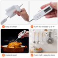 thumbnail image 5 of ZHAOCHENG Termómetro de cocina, termómetro de cocina para LCD y lectura instantánea, adecuado para asar/cocinar/freír (batería incluida), 5 of 5