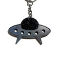 thumbnail image 6 of Holographic Alien Spaceship Keychain, New Driver Car Gift, Wallet Accessories, Cool Wristlet Keyring Decor, Phone Pendant, Purse Charm, 6 of 7