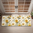 thumbnail image 2 of Beige Yellow Flower Pattern Door Rugs,Washable Non Slip Door Mats Indoor,Decorative Door Mats,Entry Mat Indoor for Entrance,Bedroom,Kitchen,Bathroom,16"x47", 2 of 6