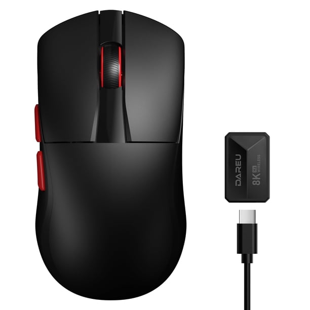 Ratón para juegos DAREU A950 Wing inalámbrico, 35 g, 30 000 DPI, 70 H, batería