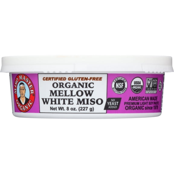 Miso Master: Mellow White Miso Traditional Soy Paste, 8 Oz