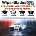 thumbnail image 2 of 2018 Audi RS5 Beam Wiper Blades Wipers w/1yr Warranty (Set of 2) (WiperBladesUSA), 2 of 5