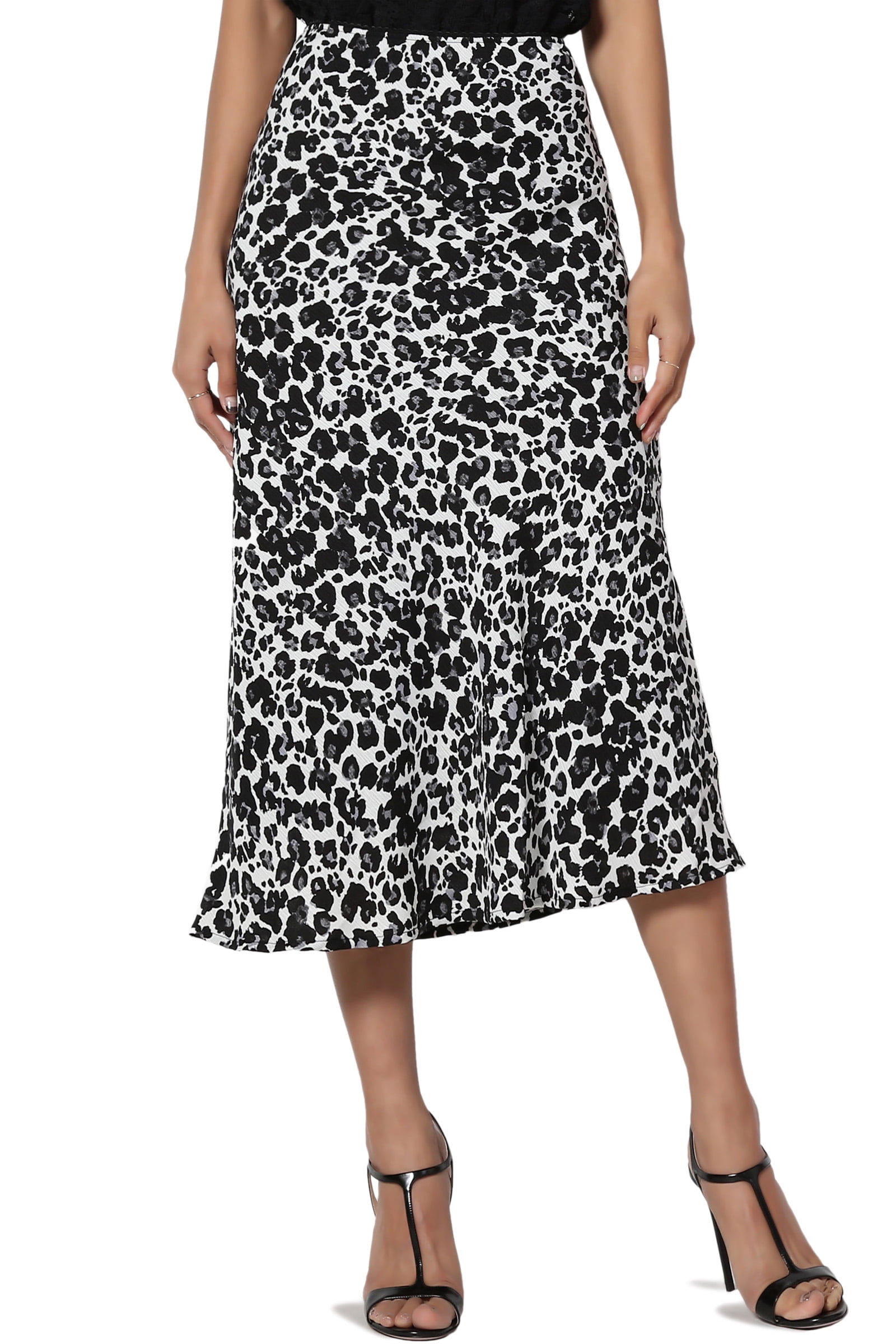 flannel leather skirt