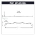thumbnail image 5 of Belwith-Keeler B076144-BGB-5B 224 mm Trellis Pull for Door, Brushed Golden Brass, 5 of 6