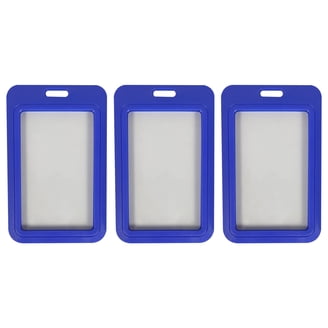 id card sleeves clear Business Credit Transparent Card Protector Sleeves the middle slot is used for lanyard Lloopyting Card Sleeves Lanyards for