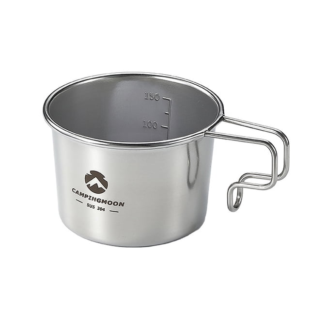 Bol Sierra S180 de acero inoxidable para exteriores, 160ml, taza de café Sierra, vajilla para Picnic CAMPINGMOON Bol Sierra