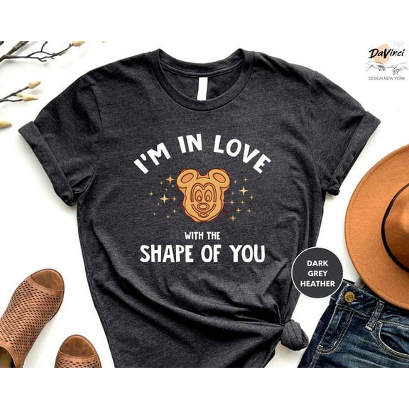 I'm In Love With The Shape Of You Shirt, Mickey Waffle T-Shirt, Disney Snacks Shirt, Disneyworld Tee, Disney Family Gift