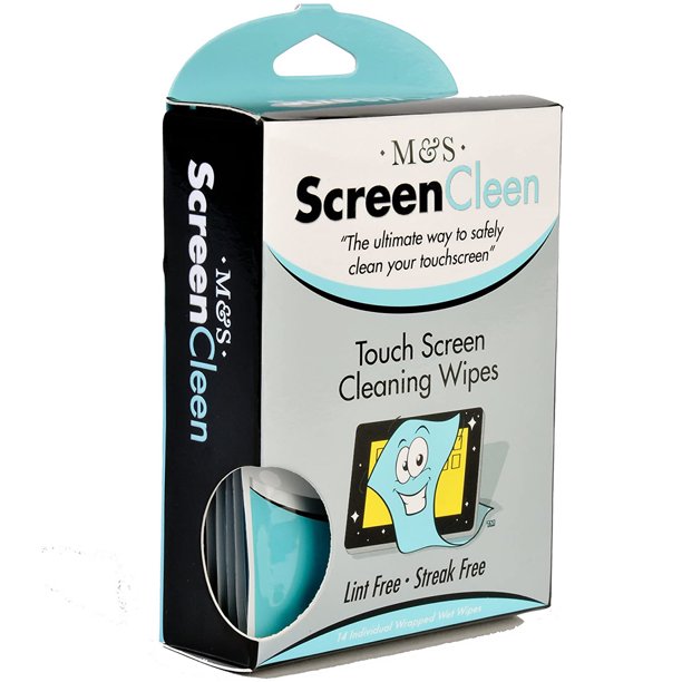 30pk Touchscreen Cleaning Wet Wipes for Phones Laptops Glasses Tablet