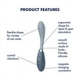 thumbnail image 2 of Satisfyer G-Spot Flex 3 Vibrator - G-Spot and Clitoris Stimulation, Rabbit Vibe, Vibrating Dildo, Bendable Shaft, Adult Sex Toys for Women - Waterproof, Rechargeable (Gray), 2 of 5