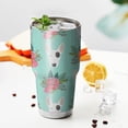 thumbnail image 3 of 30oz Bull Terrier Dog and Flower Florals Tumblers Stainless Steel Tumbler with Lid and Straw,Vacuum Insulated Double Wall Travel Tumbler Cups Mug with Cleaning Brush for Coffee,Tea, 3 of 7
