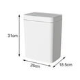 thumbnail image 3 of veasfak Sensor Trash Can Dustbin Wastebasket Automatic Trash Bin Garbage Bucket Electric 15L White, 3 of 9