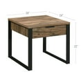 thumbnail image 5 of End Table with 1 Drawer and Grain Details Brown and Black - Saltoro Sherpi, 5 of 6