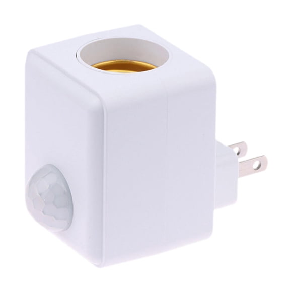 Base de lámpara con infrarrojo, de movimiento PIR, enchufe de pared, portalámparas E27, base de luz, automático inteligente, ench