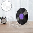 thumbnail image 1 of OULII Tabletop Display Rack Vinyl Record Storage Holder For Home Decor 1Pack, 1 of 8