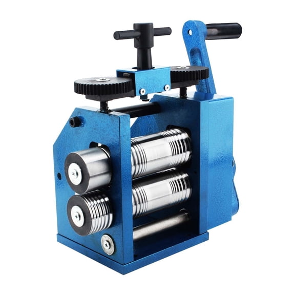 Jewelry Rolling Mill Machine ar Ratio 1:2.5 Wire Roller Mill 0.1-7mm Press Thickness Manual Combination Rolling Mill ,Power Tools