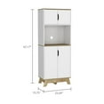 thumbnail image 4 of Boahaus Mammoth Modern Pantry with Cabinets, White, 4 of 5