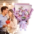 thumbnail image 5 of Rose Bouquet, Ongmies Valentine's Day Prime Forever Flowers Bouquet Preserved Roses Bouquet Flower Gift for Women Wife Mother Day Graduation Birthday, 5 of 5