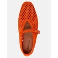 thumbnail image 4 of No Boundaries Crochet Mary Jane Flats, Women's, 4 of 6