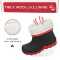 thumbnail image 4 of FUNCOO PLUS Kids Winter Rain Boots Insulated Warm Snow Boots for Boys Big Kid Size 6, 4 of 5
