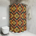 thumbnail image 3 of Retro Shower Curtain | MCM Bath Accessories | Formal Bath Decor | Gift for Home, 3 of 4