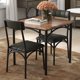 thumbnail image 2 of Juego de Mesa y Sillas de Comedor para 2, Mesa de Cocina Compacta con 2 Sillas Tapizadas en PU, Juego de Muebles de Comedor Que Ahorra Espacio para Espacios Pequeños, 2 of 7