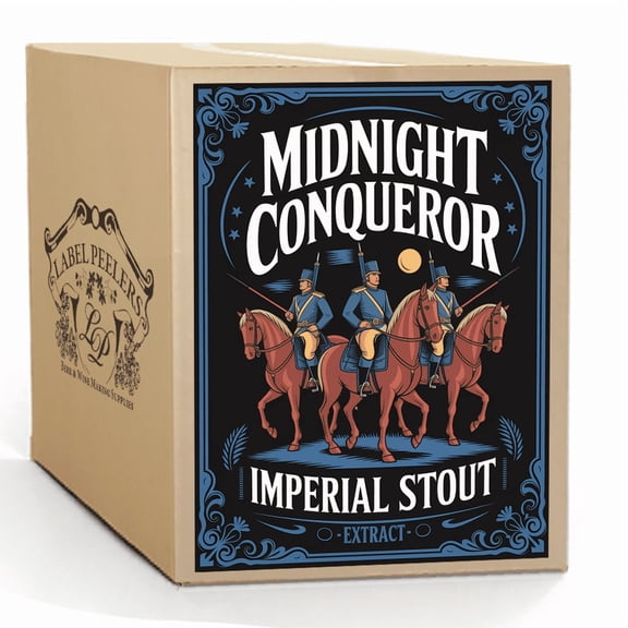 Label Peelers Midnight Conqueror Imperial Stout Beer Kit - Extract