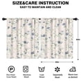 thumbnail image 2 of Blackout Kids Curtains,Pioneer Flower Floral Print Pattern Childrens Insulated Curtains Set Of 2,Bedroom Essentials,Toddler Room Decor 52"x63", 2 of 5